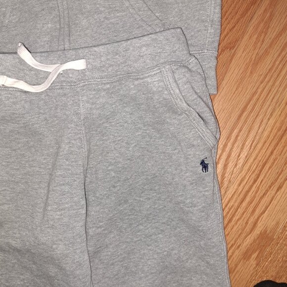 POLO Ralph Lauren - Boys ZIP HOODIE and JOGGER PANTS - grey - size 7 - Picture 8 of 10